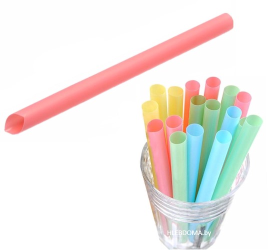Трубочки для Bubble Tea со скошенным краем "Complement", 10шт.