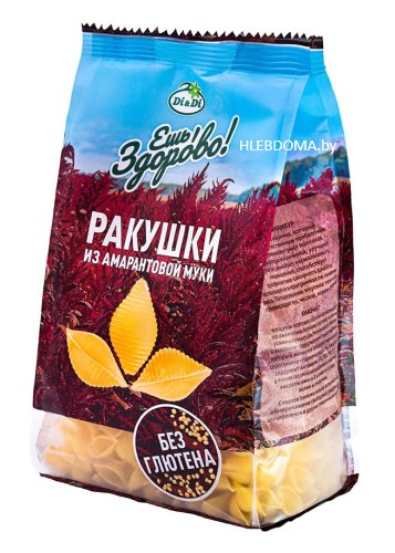 Макароны из амарантовой муки "Di&Di" (ракушки), 250г.