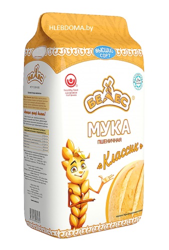 Мука пшеничная в/с Классик "Белес", 1кг.