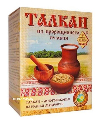 Талкан из пророщенного ячменя "Злаки Сибири", 500г.