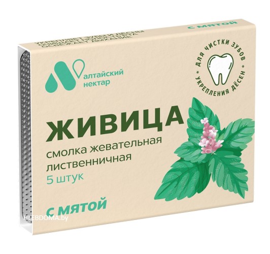 Живица (смолка) таёжная с мятой, 4г.