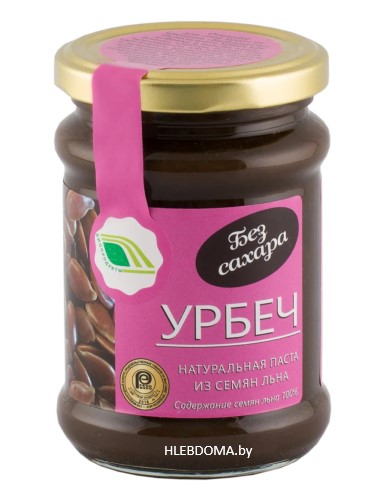 Урбеч из семян льна тёмного "Биопродукты", 280г.