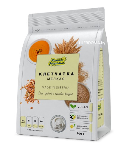 Клетчатка пшеничная мелкая "Компас здоровья", 200г.
