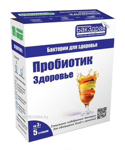 Здоровье пробиотик-закваска "БакЗдрав", 1 стик (3г.)